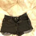 Levi's Shorts | Levi’s Black Denim Shorts Contrast Stitching Size 26 Waist | Color: Black | Size: 26