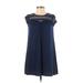 Speechless Casual Dress - A-Line: Blue Print Dresses - Women's Size Small