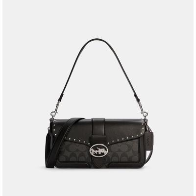 coach georgie shoulder bag with rivets