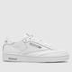 Reebok club c 85 trainers in white & grey