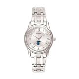 Women's Bulova Silver Case Western Reserve University Stainless Steel Quartz Watch