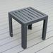 Hokku Designs Letendre Outdoor Side Table Metal in Black | 17.72 H x 17.72 W x 17.72 D in | Wayfair 346D7CAC0AB7410880E9CD1B9A2F9D9F