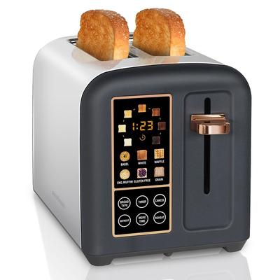 SEEDEEM Toaster 2 Slice,Stainless Steel Toaster with Touch LCD Display