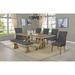 Best Quality Furniture Rustic Style 7-Piece Dining Set with Bench