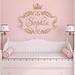 Decal House Princess Crown Personalized Name Wall Decal Vinyl in Blue | 22 H x 28 W in | Wayfair x273DarkBlue