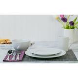 Tabletops Gallery Round Rim 16 Piece Dinnerware Set, Service for 4 in White | Wayfair TTU-U3680-EC