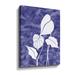 Red Barrel Studio® Exotic Tropical Leaves Purple Blue Very Peri Floral Design II By Irina Sztukowski Gallery in Indigo | Wayfair