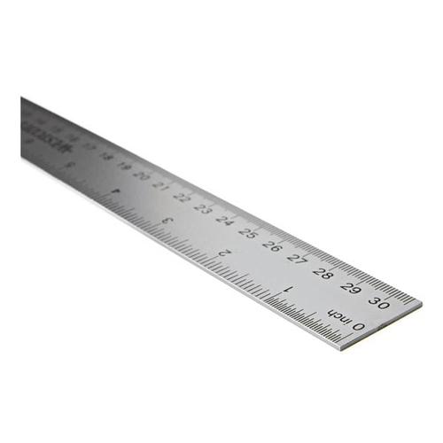Metall-Lineal 30 cm grau, Westcott, 3 cm