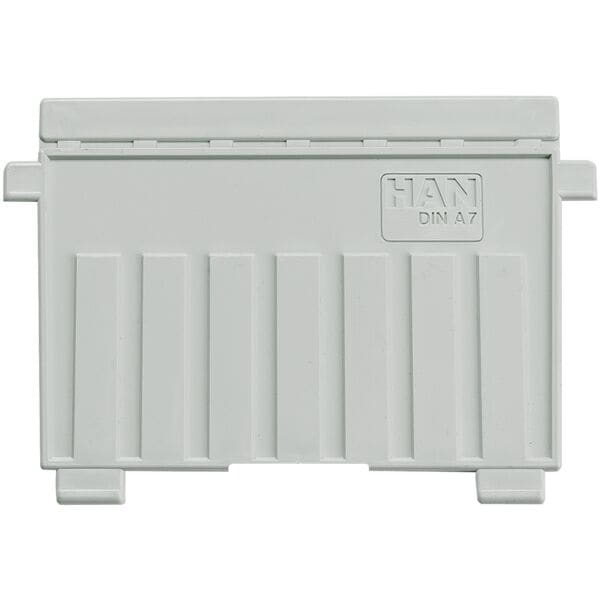 HAN Stützplatte A7 quer 9027 ohne Sichtreiter grau, 11.8x8.1 cm Image