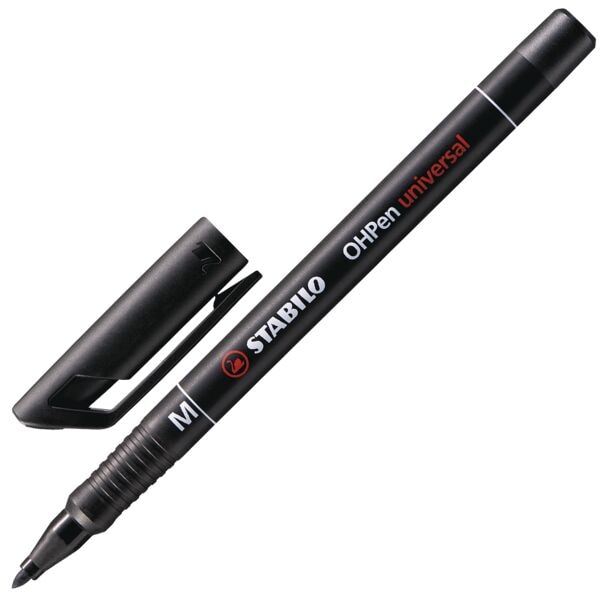 Stabilo Folienschreiber »OHPen Permanent« schwarz Image