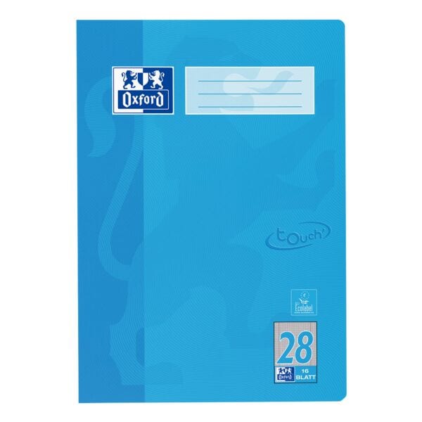 Oxford Schulheft »Touch 40010444« A4 kariert (Lineatur 28) blau Image
