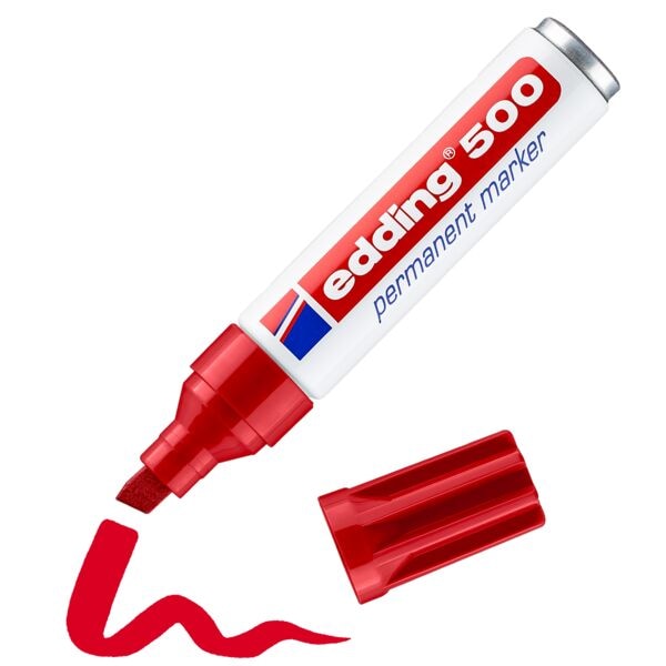 Edding Permanent-Marker »500« rot Image