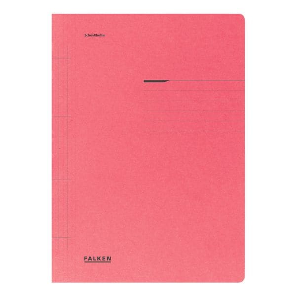 Falken Schnellhefter A4, Fassungsvermögen 250 Blatt rot, 25x31.8 cm Image