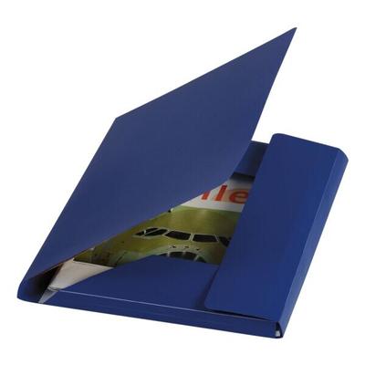 Foldersys Eckspannermappe A4 blau, 24.5x32 cm