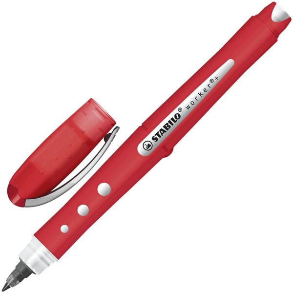Stabilo Einweg-Tintenroller »Worker Colorful +« rot Image
