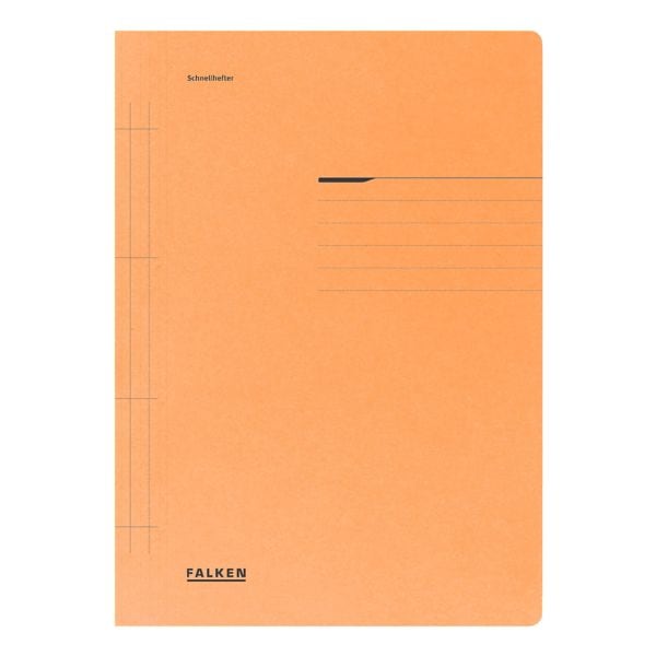 Falken Schnellhefter A4, Fassungsvermögen 250 Blatt orange, 25x31.8 cm Image