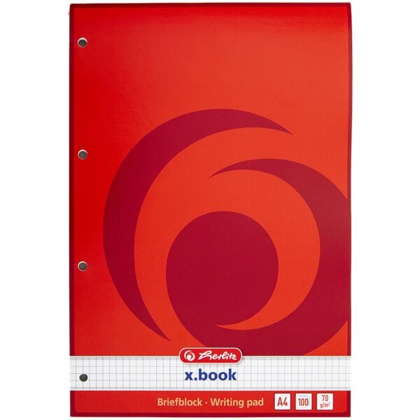 Herlitz Briefblock A4, kariert - 100 Blatt, 21x29.7 cm Image