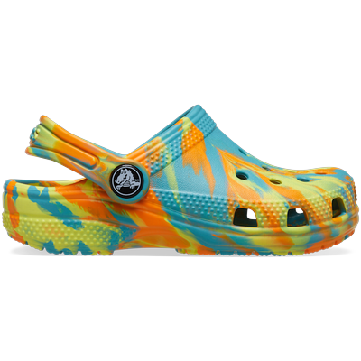 Crocs Turq Tonic / Multi Toddler Classic Marbled Clog Shoes Crocs Turq Tonic...
