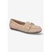 Extra Wide Width Women's Susmita Loafer by Bella Vita in Almond Suede Leather (Size 7 WW)