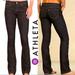 Athleta Jeans | Athleta Dark Wash Rinse Frontier Hiking Denim Pants Straight Leg Jeans. Size 2 | Color: Black | Size: 2