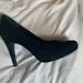 Jessica Simpson Shoes | Black, Real Suede Pumps | Color: Black/Red | Size: 9.5
