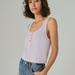 Lucky Brand Waffle Boy Tank - Women's Clothing Tops Tank Top in Fair Orchid, Size XL
