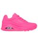 Skechers Women's Uno - Night Shades Sneaker | Size 7.0 Wide | Hot Pink | Textile/Synthetic