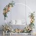 LUVODI Round Iron Wedding Archway Backdrop Stand Metal | 86.6 H x 78.7 W x 17.7 D in | Wayfair HQ-XJ117-M