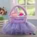 Personalization Mall Tutu Personalized Easter Basket Plastic in Indigo | 7 H x 7 W x 4 D in | Wayfair 20580-P