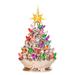 The Holiday Aisle® Champagne Ceramic Christmas Tree Ceramic in Brown | 9 H x 5.25 W x 5.25 D in | Wayfair CD0AC51A2F654ABDADF9C397C8745D7D