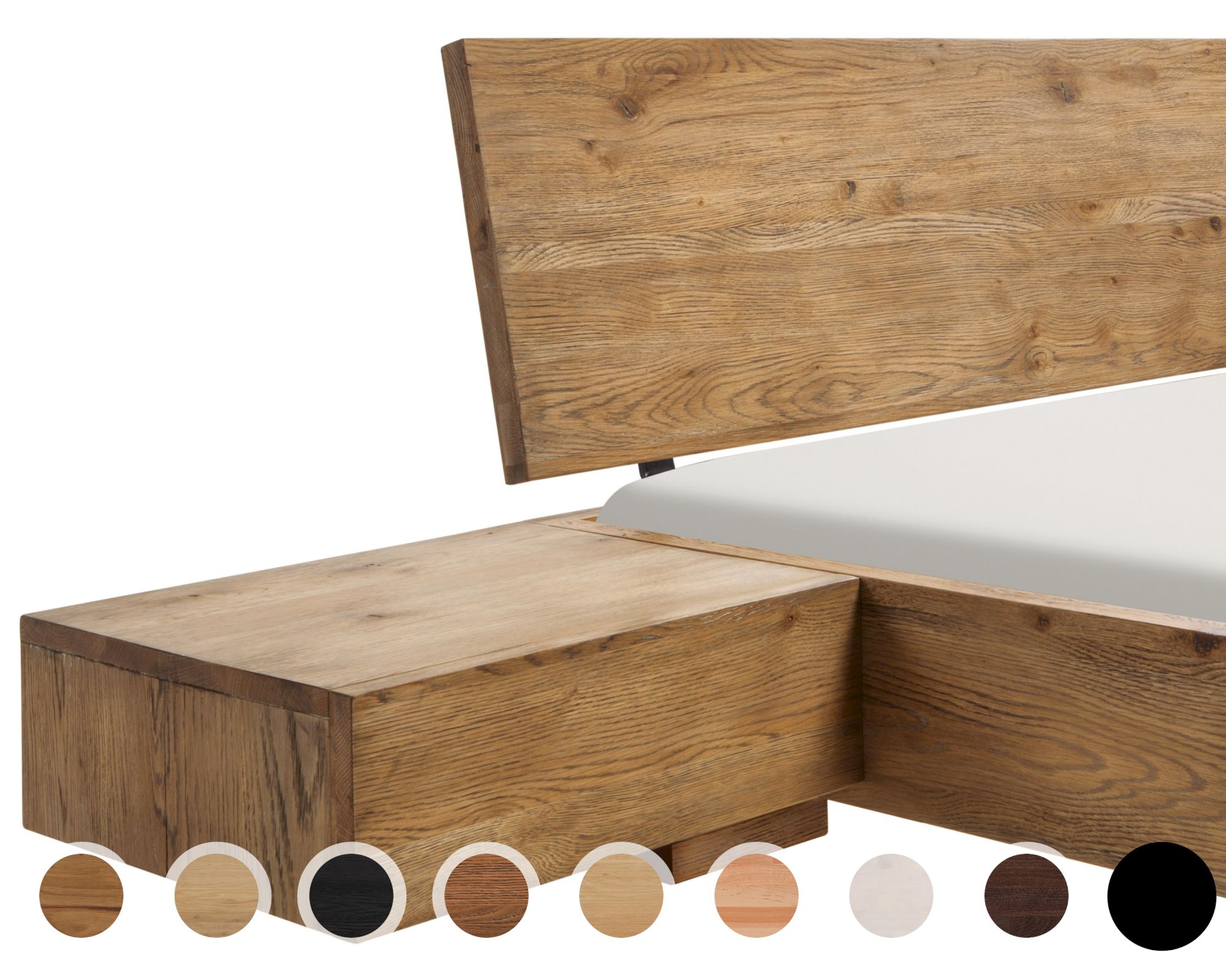 Hasena Oak-Vintage Nachttisch Caja Wildbuche natur Image