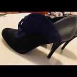 Nine West Shoes | Brand New Glamorous Ankle Heels By Nine West - Size 9 M - Heel Height 4.5 Inches | Color: Blue/Gray | Size: 9 M