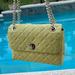 Kate Spade Bags | Kate Spade Natalia Smooth Leather Medium Flap Shoulder Bag Frosty Lime | Color: Yellow | Size: Medium