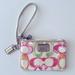 Coach Bags | Coach Poppy Multi-Color Small Wristlet Clutch Purse | Color: Cream/Pink | Size: Approx. 6''W X 4'' H