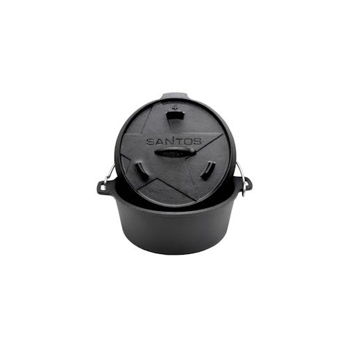 SANTOS BBQ Dutch Oven 4,5qt ohne Füße