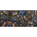 Jansons Direct Linens Strawberry Thief Navy Blue 100% Cotton Table Cloth 132cmx 228cm William Morris Gallery