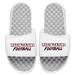 Men's ISlide White Louisiana Ragin' Cajuns Football Stacked Slide Sandals