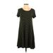Old Navy Casual Dress - A-Line: Green Print Dresses - Women's Size Small