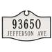 Montague Metal Products Inc. Colonial Estate 2 Line Address Plaque Metal | 16 H x 26.5 W x 0.25 D in | Wayfair PCS-0052E2-W-HGG