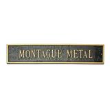 Montague Metal Products Inc. Classic Arch Extension Garden Plaque Metal | 4 H x 20.5 W x 0.32 D in | Wayfair PCS-66L -WSLS