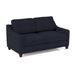 Edgecombe Furniture Clark 74" Square Arm Sofa Bed w/ Reversible Cushions Other Performance Fabrics in Blue | 34 H x 74 W x 36.5 D in | Wayfair