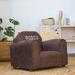 Keet Little-Furniture Personalized Club Chair Wood/Microsuede in Brown | 18 H x 24 W x 17 D in | Wayfair 103-8-Block -Blue