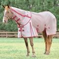 SmartMesh Ultimate Fly Sheet - 78 - White w/ Merlot Check & Merlot Trim - Smartpak