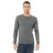 Bella + Canvas 3501CVC CVC Jersey Long-Sleeve T-Shirt in Deep Heather size XL | Cotton/Polyester Blend BC3501CVC