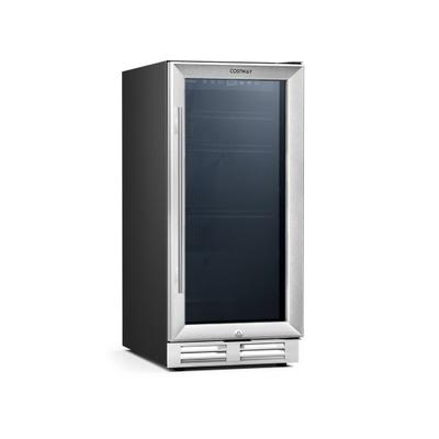 Costway 15 Inch 100 Can Built-in Freestanding Beve...