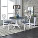 42 in. Drop Leaf Dining Table with 2 X-back Chairs - 3 Piece Set