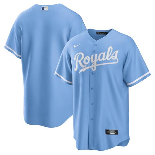 Hellblaues alternatives Kansas City Royals-Replika-Trikot mit Teamlogo von Nike für Herren