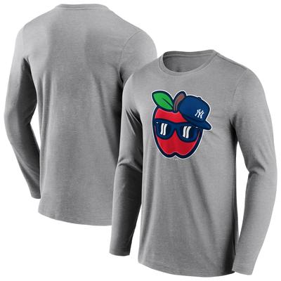 New York Yankees Hometown Langarm-T-Shirt mit Grafik – Sportgrau – Herren Image