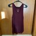 American Eagle Outfitters Tops | Burgundy American Eagle Flowy Tank Top, Size S | Color: Tan | Size: S