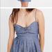 Madewell Dresses | Madewell Chambray Dress Size 6 | Color: Cream/Tan | Size: 6